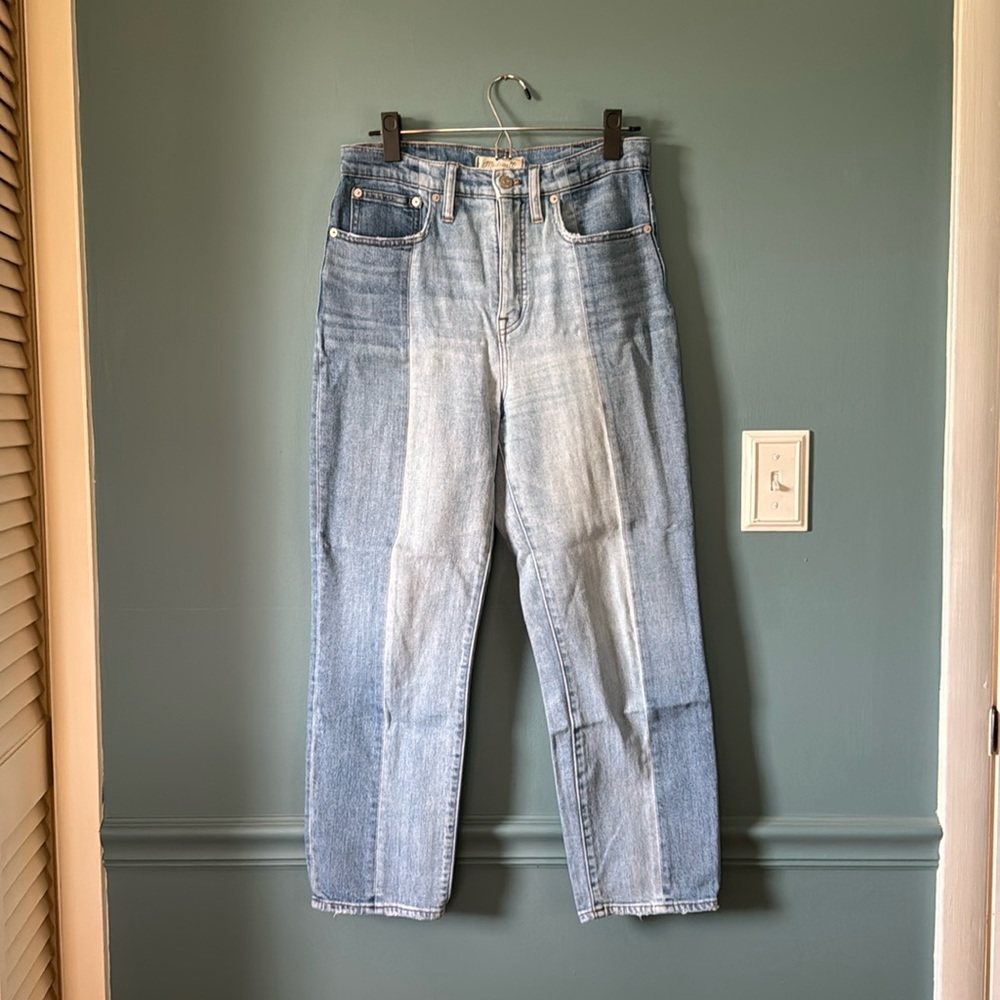 Madewell Two Tones High Rise Classic Straight